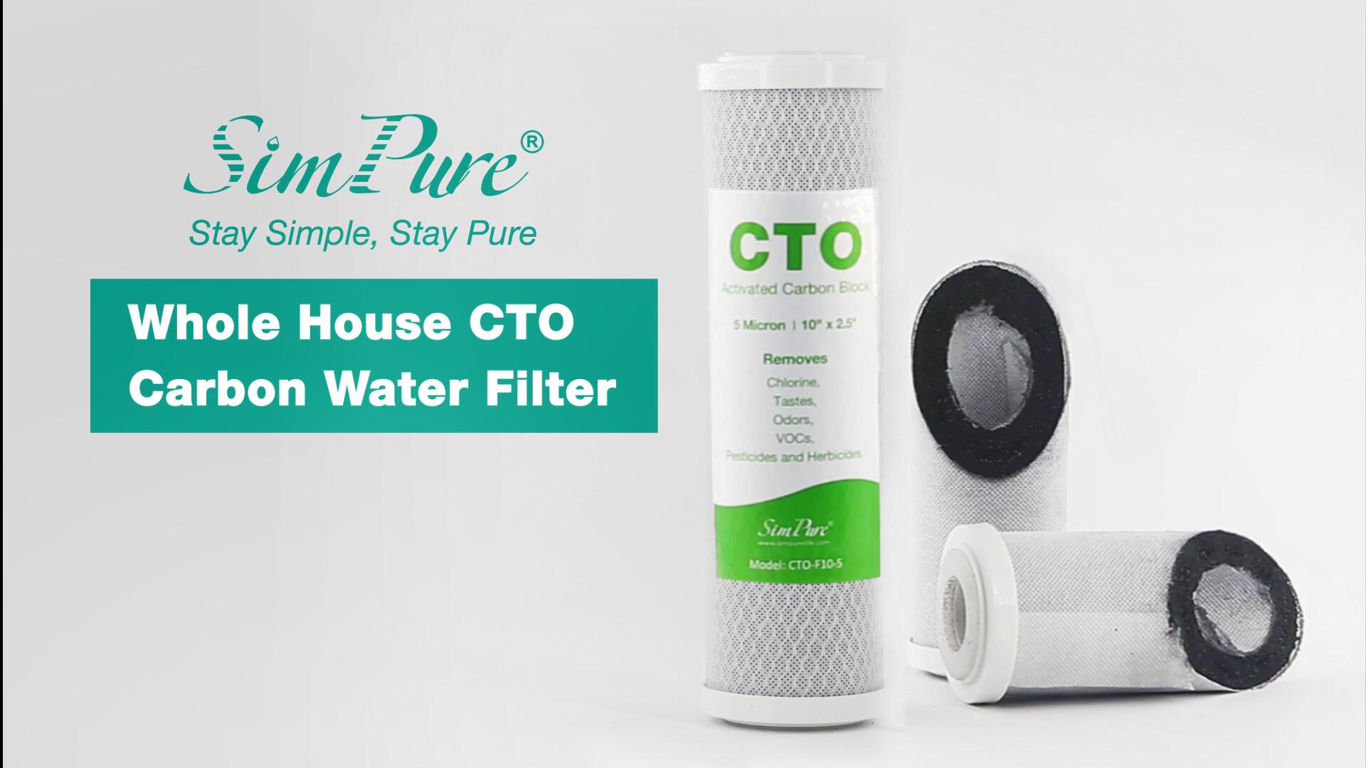 SimPure Whole House Water Filter Housing, Inline Water